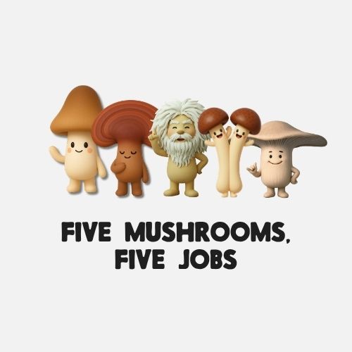 Five Mushrooms, Five Jobs