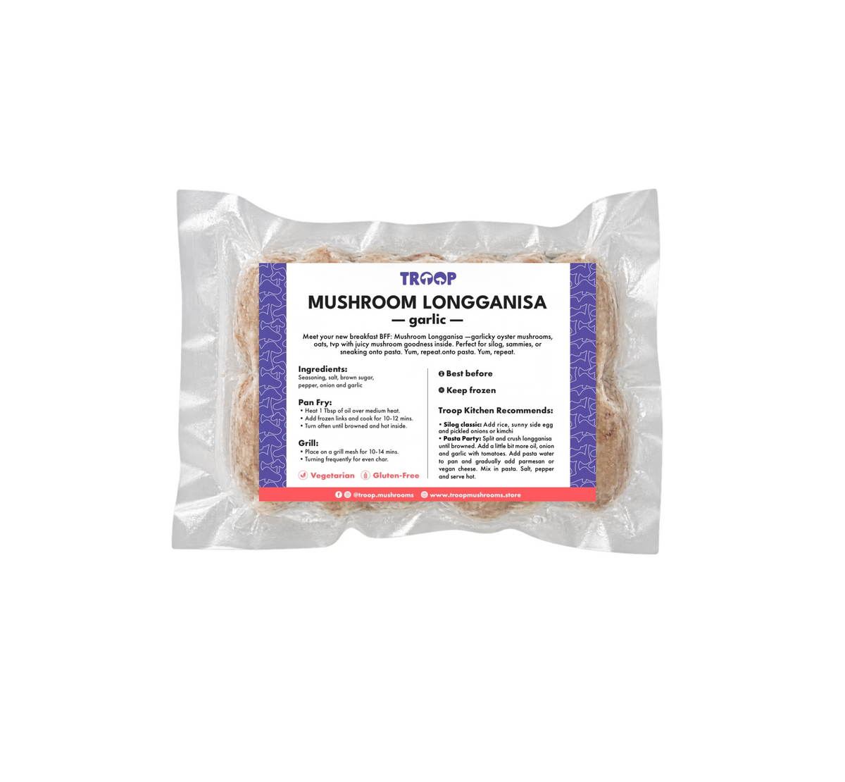 Mushroom Garlic Longganisa